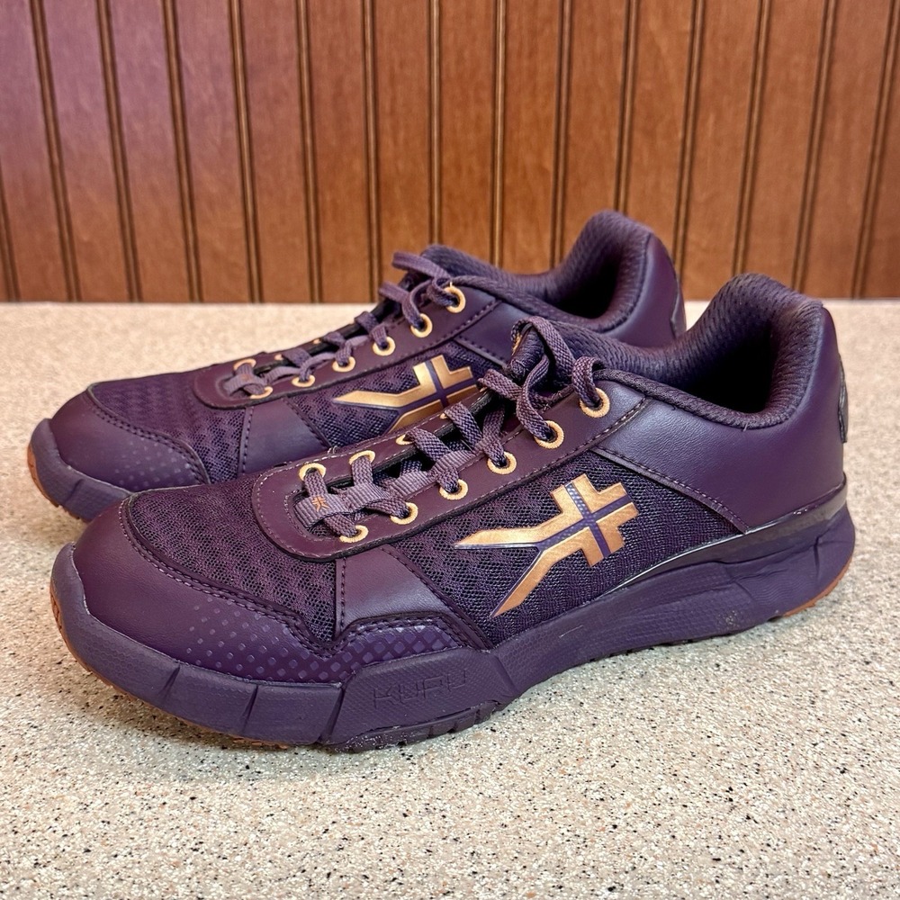 Kuru Quantum Women 8.5 Purple Shoe Sneaker Comfort  Low Lace Up Athletic Active